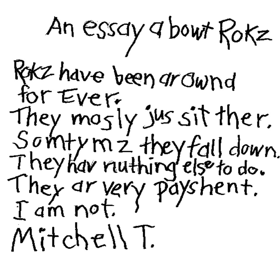 An Essay About Rocks - Mitch TeemleyMitch Teemley